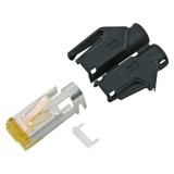 Conector de retea RJ45 cat. 6A Negru, RJ45C6A-SW, Oem