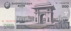 Bancnota Coreea de Nord 500 Won 2008 - P63 UNC ( vezi descriere )