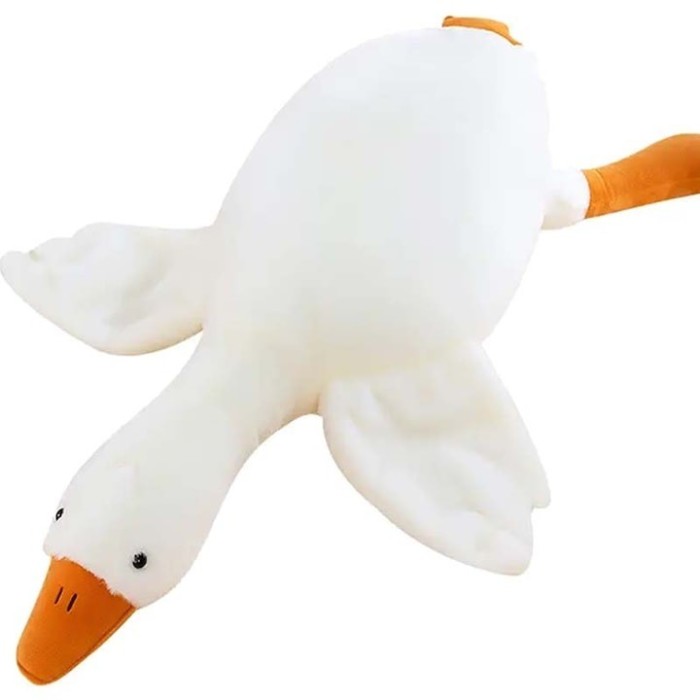 Jucarie de plus, gasca, tip perna, 50 cm, alb