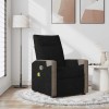 VidaXL Fotoliu de masaj rabatabil, negru, material textil 4104846
