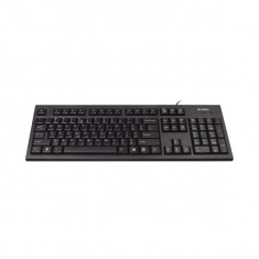 Tastatura USB A4TECH Comfort Round black (KR-85-USB), wired cu 104 taste cu