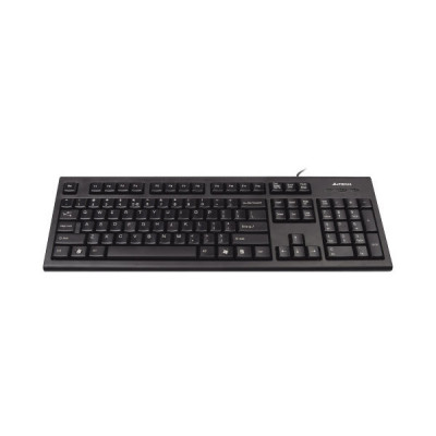 Tastatura USB A4TECH Comfort Round black (KR-85-USB), wired cu 104 taste cu foto