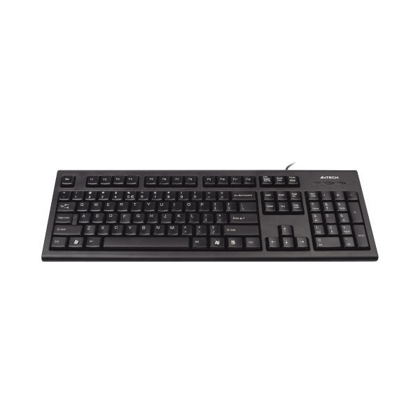 Tastatura USB A4TECH Comfort Round black (KR-85-USB), wired cu 104 taste cu