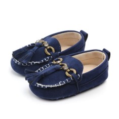 Mocasini bleumarin eleganti pentru bebelusi (Marime Disponibila: 6-12 luni foto