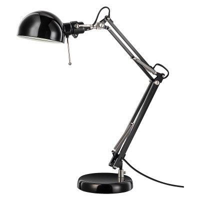Veioza birou, 40 W, inaltime 35 cm, Negru foto