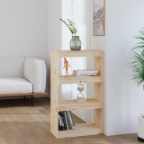 VidaXL Bibliotecă/Separator cameră, 60x30x103,5 cm, lemn masiv de pin