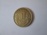 Rara! Africa Occidentală Franceză 1 Franc 1944 guvernul provizoriu francez WWII, Bronz