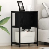 vidaXL Dulap de noapte Stejar negru 38 x 31 x 61 cm Lemn compozit