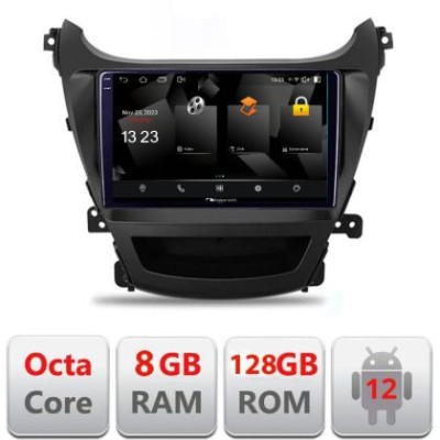 Navigatie HHyundai Elantra 2013-2015 5960Pro-359 Android Octa Core Qualcomm 2K Qled 8+128 DTS DSP 360 4G Optical CarStore Technology foto