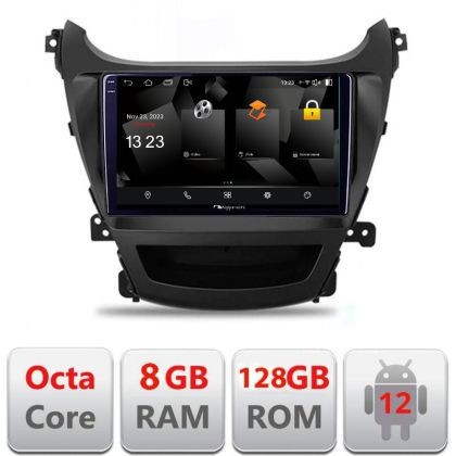 Navigatie HHyundai Elantra 2013-2015 5960Pro-359 Android Octa Core Qualcomm 2K Qled 8+128 DTS DSP 360 4G Optical CarStore Technology