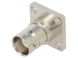 Soclu BNC mamă 50&Omega; cu flanșă PTFE