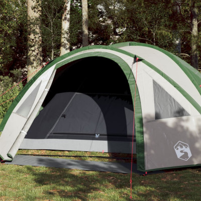 Cort de camping 4 pers. verde, impermeabil, configurare rapida GartenMobel Dekor foto