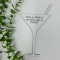 Props in forma de pahar de cocktail din MDF