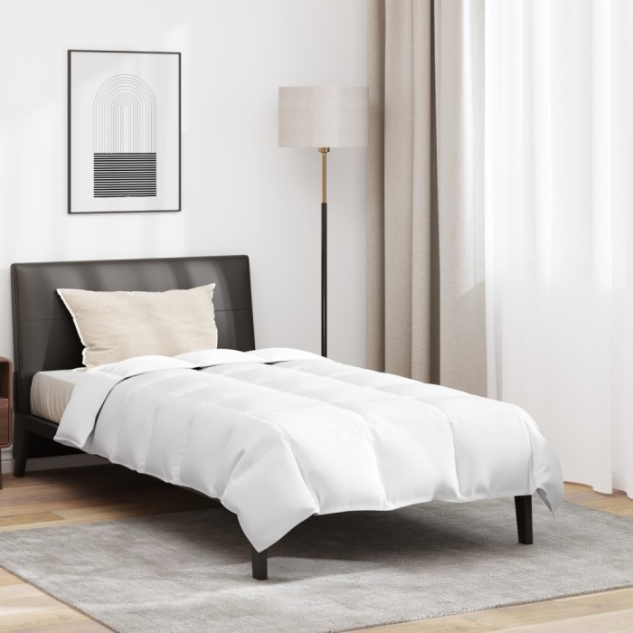 vidaXL Pilotă Altele cu pernă 2 pcs Alb 135 x 220 cm Jos