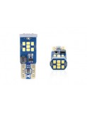 Set 2 bec led auto W5W Canbus T10 cu 21Smd UltraBright 12v/24v, Amio