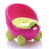 Oliță Copii Cangaroo Throne Roz, Spătar &Icirc;nalt, Confortabilă, Material Non-Toxic, Ușor de Curățat, Design Vas WC