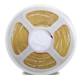 Banda LED COB alb cald, 3000K, 12V DC, 400 LEDs m, 5m, latime 3mm, IP20