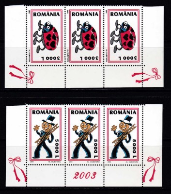 RO 2003 LP 1602 &amp;quot; Martisor &amp;quot;, serie in straif de 3 , MNH foto