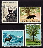 Italia 1967 - Parcuri naționale, fauna, animale, serie neuzata