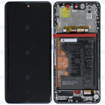 Huawei Nova 9 (NAM-AL00 NAM-LX9) Capac frontal modul display + LCD + digitizer + baterie albastru &amp;icirc;nstelat 02354NUF foto