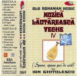 Casetă audio Ion Ghitulescu &amp;lrm;&amp;ndash; Muzic&amp;atilde; L&amp;atilde;ut&amp;atilde;reasc&amp;atilde; Veche IV, originală foto