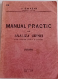 MANUAL PRACTIC DE ANALIZA A URINEI - A. BALABAN, IAȘI 1935