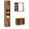 VidaXL Set mobilier de baie, 3 piese, lemn vechi, lemn prelucrat