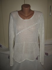 Bluza bumbac alb cu model Mar M/ L