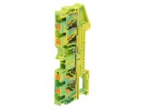 Terminal &Icirc;mbinare Șine 0.2-6mm2 4 Borne Galben-Verde