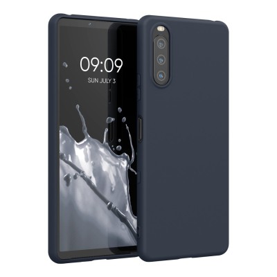 Husa pentru Sony Xperia 10 III, Silicon, Albastru, 54754.186, kwmobile foto