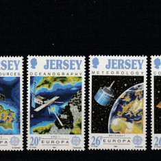 Jersey 1991-Europa CEPT,Europa in spatiu,serie 4 val..MNH,Mi.539-542