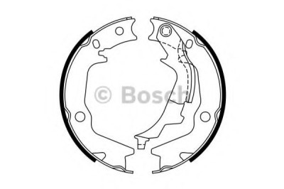 Set saboti frana, frana de mana KIA SOUL (AM) (2009 - 2013) BOSCH 0 986 487 769 foto