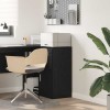 VidaXL Bufet cu sertar Stejar negru 38 x 34.5 x 75 cm Lemn compozit