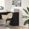 vidaXL Bufet cu sertar Stejar negru 38 x 34.5 x 75 cm Lemn compozit