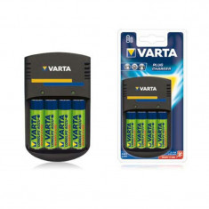 Incarcator Varta pentru acumulatori, 4 x AA, 4 acumulatori inclusi, 2100 mAh foto