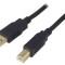 Cablu USB 2.0 A-B 1m aurit