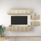 vidaXL Set dulapuri TV, 8 piese, stejar sonoma, lemn prelucrat 3079042