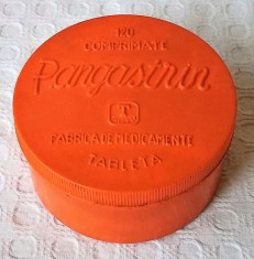 Cutie veche de medicamente Pangastrin fabrica Tableta, cutie romaneasca veche foto