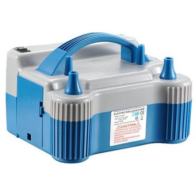 Pompa Electrica de Umflat Baloane, Cyrax, cu Doua Iesiri, 220V, Putere 680W, Accesorii petrecere, Albastru-Gri foto