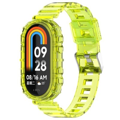 Curea pentru Xiaomi Mi Band 8 / 8 NFC - Techsuit Watchband (W017) - Yellow foto