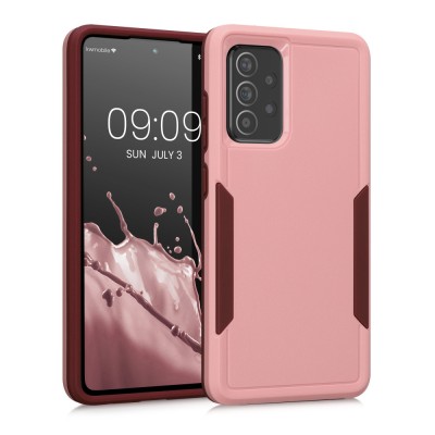 Husa Kwmobile pentru Samsung Galaxy A52/Galaxy A52 5G/Galaxy A52s 5G, Silicon, Roz, 59369.10 foto