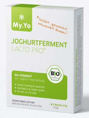 Ferment probiotic pentru iaurt bio LACTO PRO 15g My.Yo foto