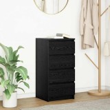 vidaXL Bufetă Stejar negru 37,5x35x76 cm Lemn prelucrat