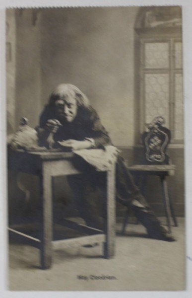 PERSONAJUL &#039; MOS CIOCARLAN &#039; , FOTOGRAFIE , CARTE POSTALA , INTERBELICA