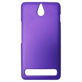 Husa tip capac plastic cauciucat mov pentru Sony Xperia E1 (D2004/D2005) / Sony Xperia E1 Dual Sim (D2104/D2105)