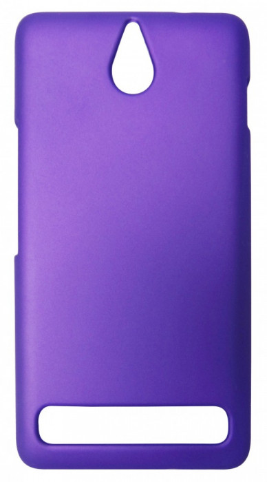 Husa tip capac plastic cauciucat mov pentru Sony Xperia E1 (D2004/D2005) / Sony Xperia E1 Dual Sim (D2104/D2105)