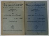 UBUNGEN ZUM DEUTSCHUNTERRICHT , VI . BIS I KLASSE , CAIETELE I - II , 1933 -1935 , TEXT IN LIMBA GERMANA CU CARACTERE GOTICE