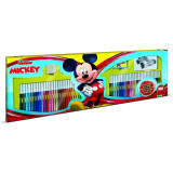 Set pictura 96 piese, 4 stampile, tus, 60 carioci, 30 stickere si caiet cu activitati Mickey Multiprint MP18945