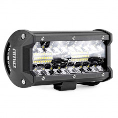 Proiector LED pentru Off-Road, ATV, SSV, cu doua fluxuri de lumina, culoare 6500K, 120W, tensiune 9 - 36V, dimensiuni 170 x 74 x 63 mm