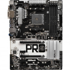 Placa de baza Asrock AB350 Pro4 AMD AM4 ATX foto